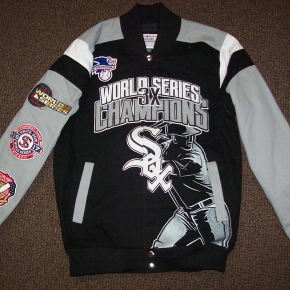 CHICAGO WHITE SOX 3 TIME WORLD SERIES CHAMP JACKET 3X